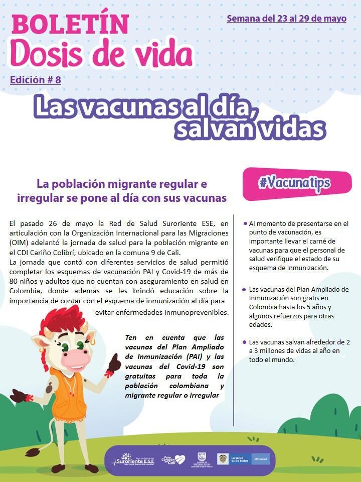 La población migrante regular e irregular se pone al día con sus vacunas