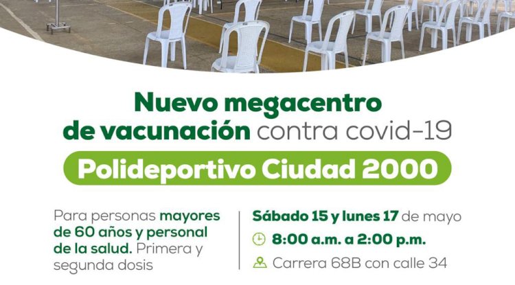 Este fin de semana se abre un nuevo megacentro de vacunación en Cali