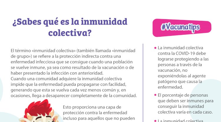 ¿Sabes qué es la inmunidad colectiva?